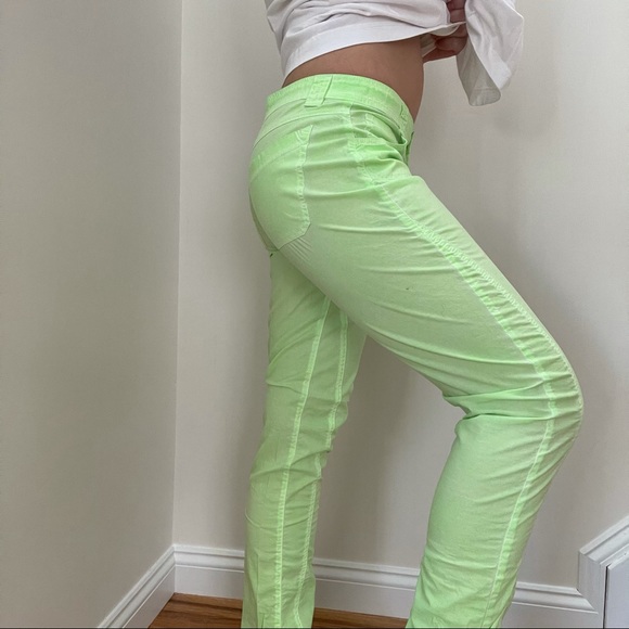 DEHA Neon Green Cotton Pants - Picture 4 of 14